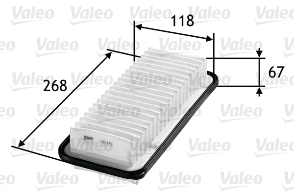 VALEO 585125 Filtro aria-Filtro aria-Ricambi Euro