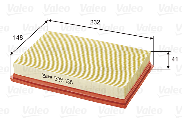 VALEO 585138 Filtro aria-Filtro aria-Ricambi Euro