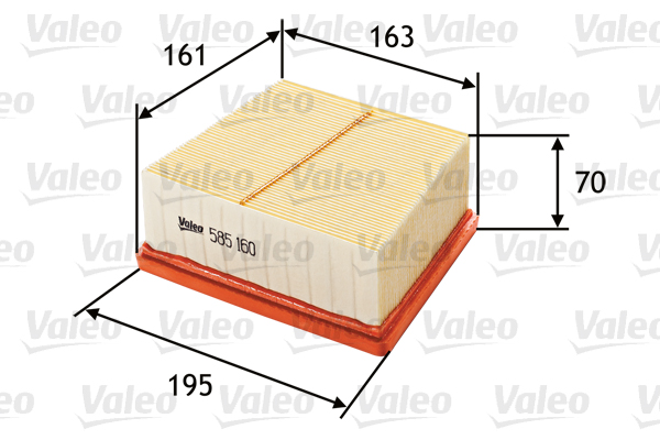 VALEO 585160 Filtru aer