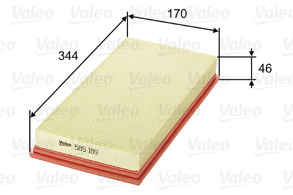 VALEO 585189 Filtro aria-Filtro aria-Ricambi Euro