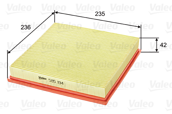 VALEO 585194 Filtro aria-Filtro aria-Ricambi Euro