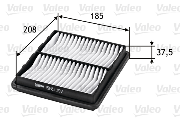 VALEO 585197 Vzduchový filtr