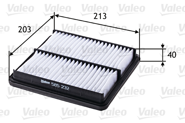 VALEO 585232 Vzduchový filtr