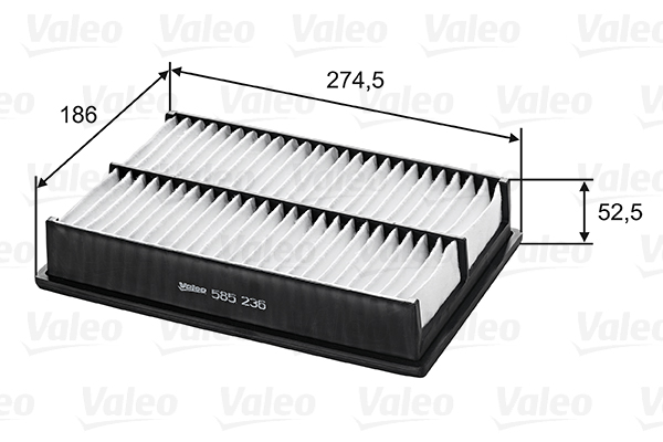 VALEO 585236 Vzduchový filtr