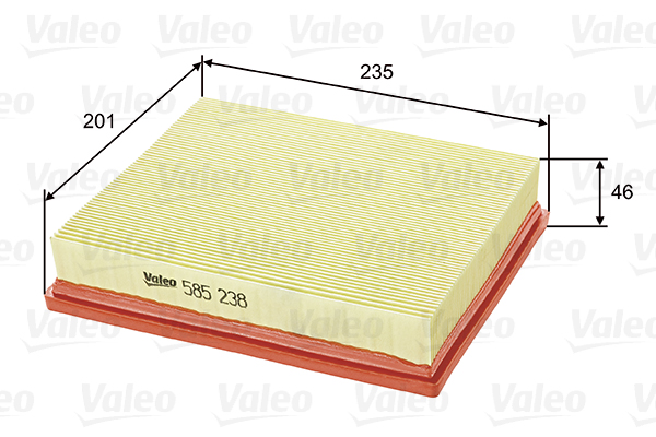 VALEO 585238 Vzduchový filtr