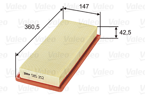 VALEO 585252 Filtro aria