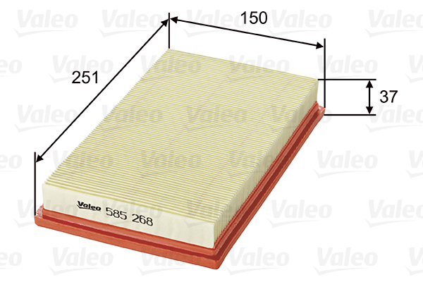 VALEO 585268 Filtro aria-Filtro aria-Ricambi Euro