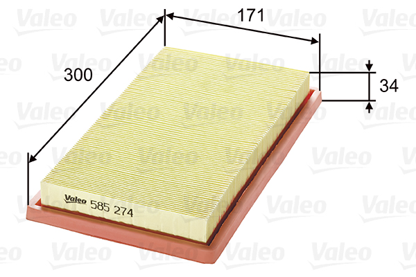 VALEO 585274 Filtro aria