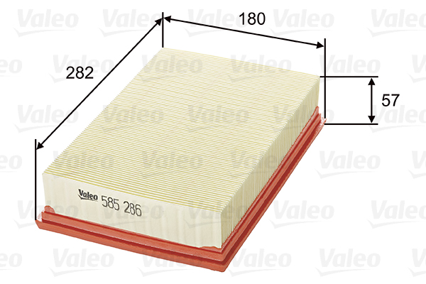 VALEO 585286 Vzduchový filtr