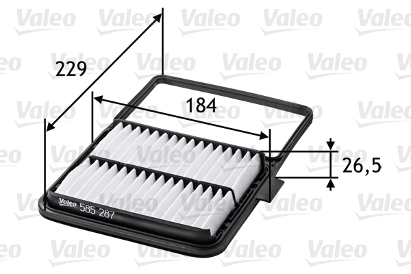 VALEO 585287 Filtro aria