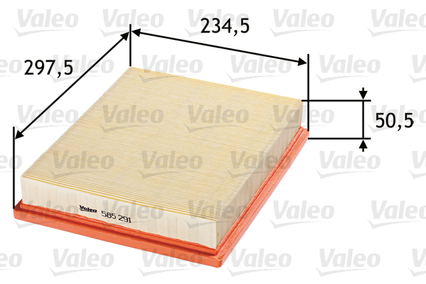 VALEO 585291 Vzduchový filtr