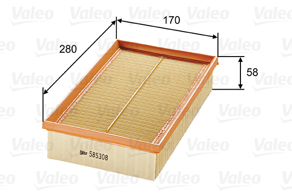 VALEO 585308 Filtro aria-Filtro aria-Ricambi Euro