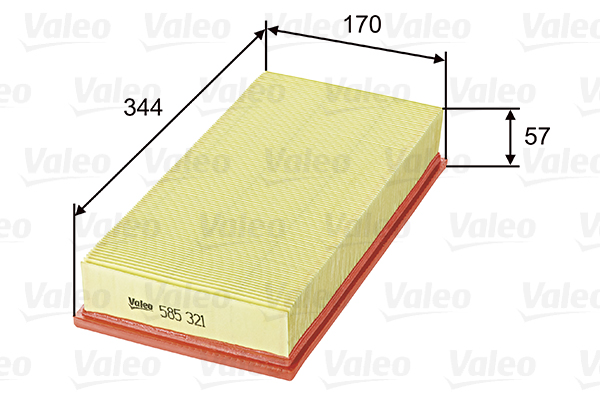 VALEO 585321 Vzduchový filtr