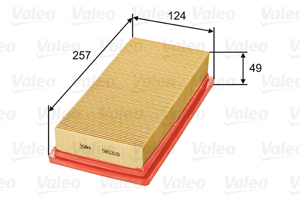 VALEO 585328 Filtro aria