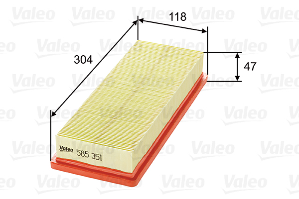 VALEO 585351 Filtro aria