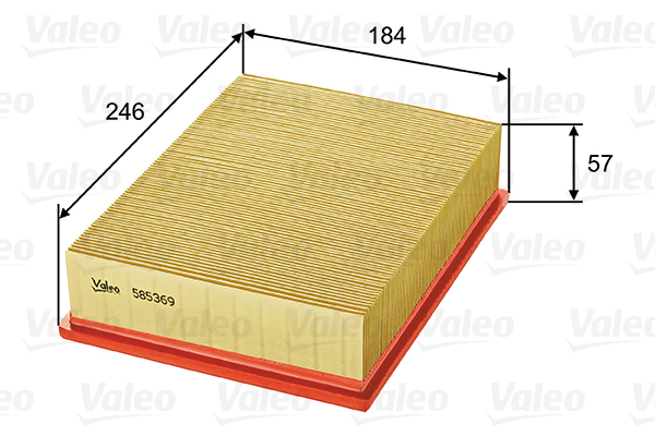 VALEO 585369 Filtro aria