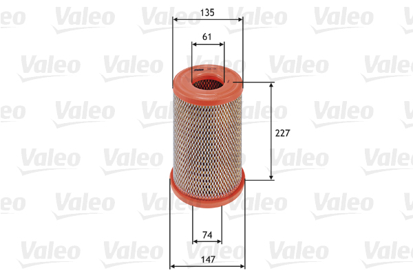 VALEO 585738 Filtro aria-Filtro aria-Ricambi Euro