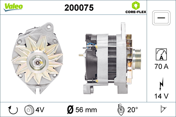 VALEO 200075 Alternatore