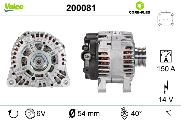 VALEO 200081 Alternatore