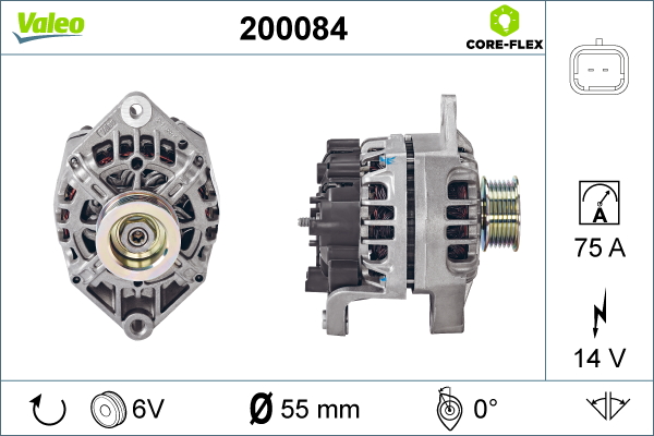 VALEO 200084 Alternatore