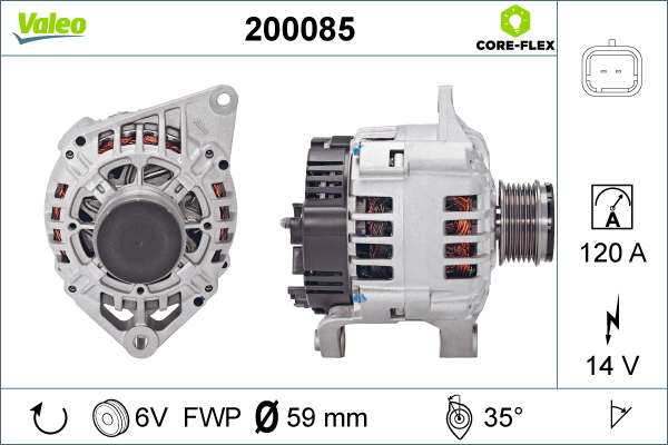 VALEO 200085 Alternatore