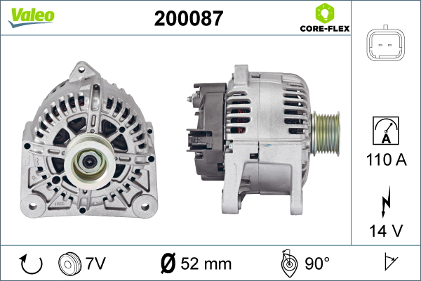 VALEO 200087 Alternatore