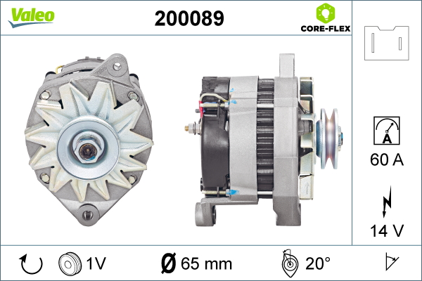 VALEO 200089 Alternatore