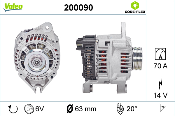 VALEO 200090 Alternatore