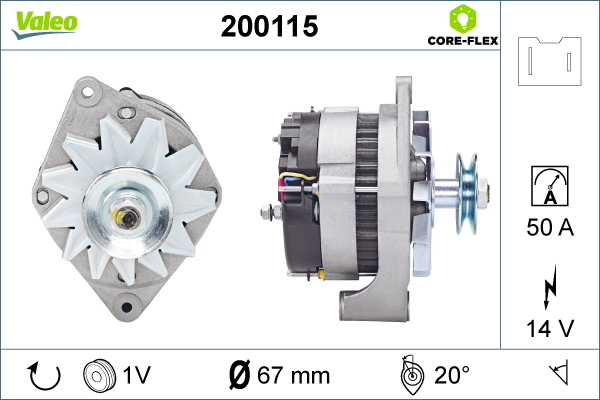 VALEO 200115 Alternatore