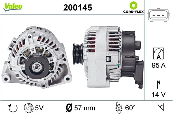 VALEO 200145 Alternatore