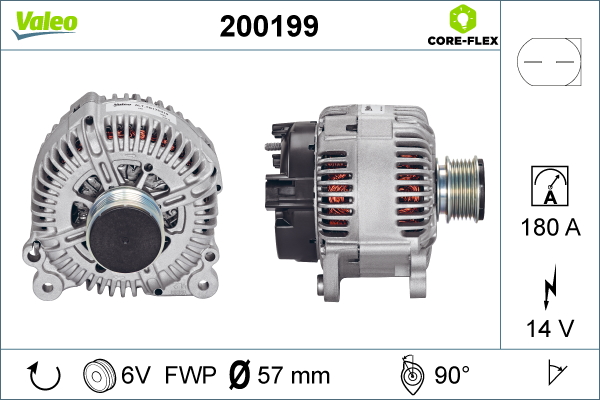 VALEO 200199 Alternatore