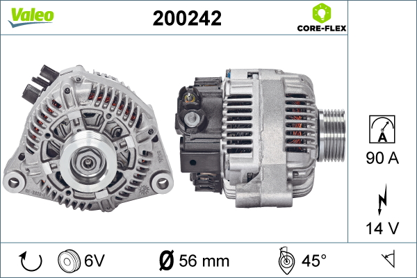 VALEO 200242 Alternatore