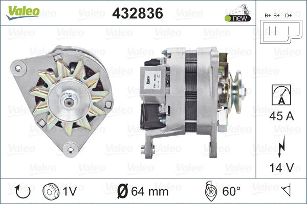 VALEO 432836 Generator