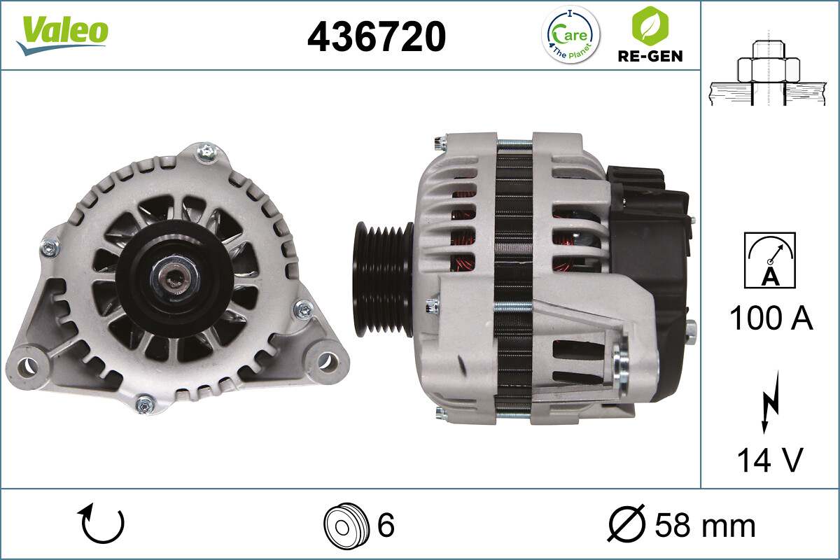 VALEO 436720 Generator