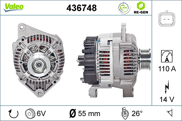 VALEO 436748 Alternatore