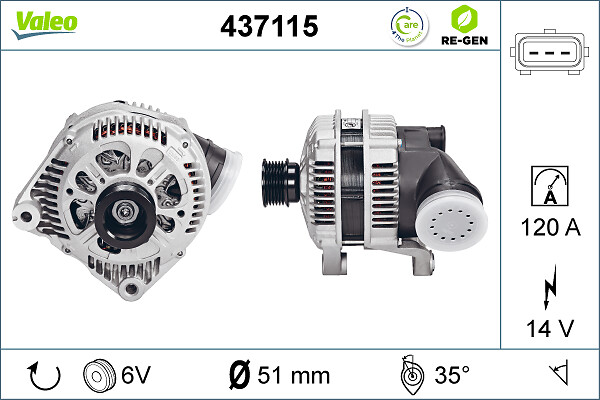 VALEO 437115 Generator