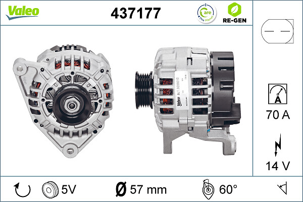 VALEO 437177 Alternatore