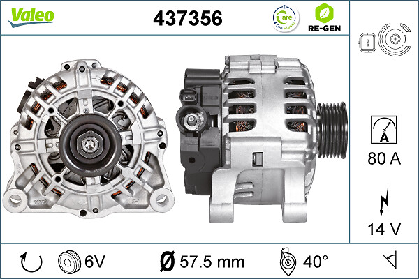 VALEO 437356 Generator