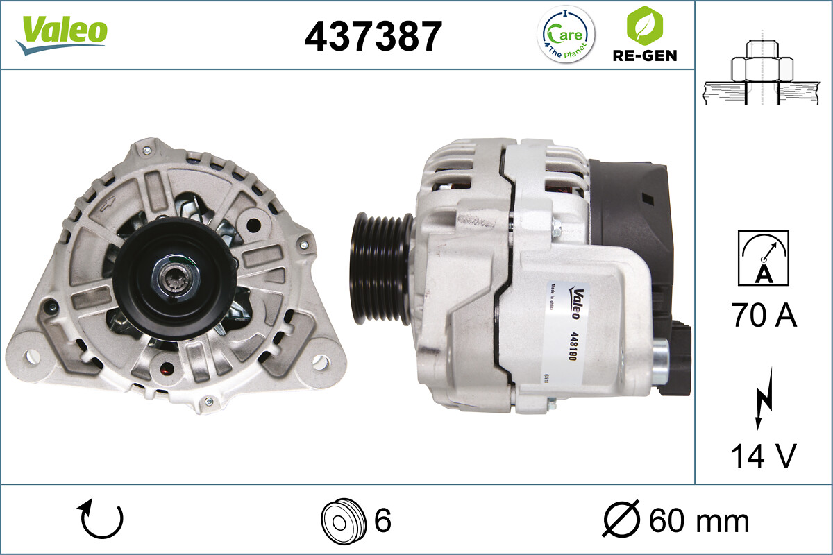 VALEO 437387 Generator