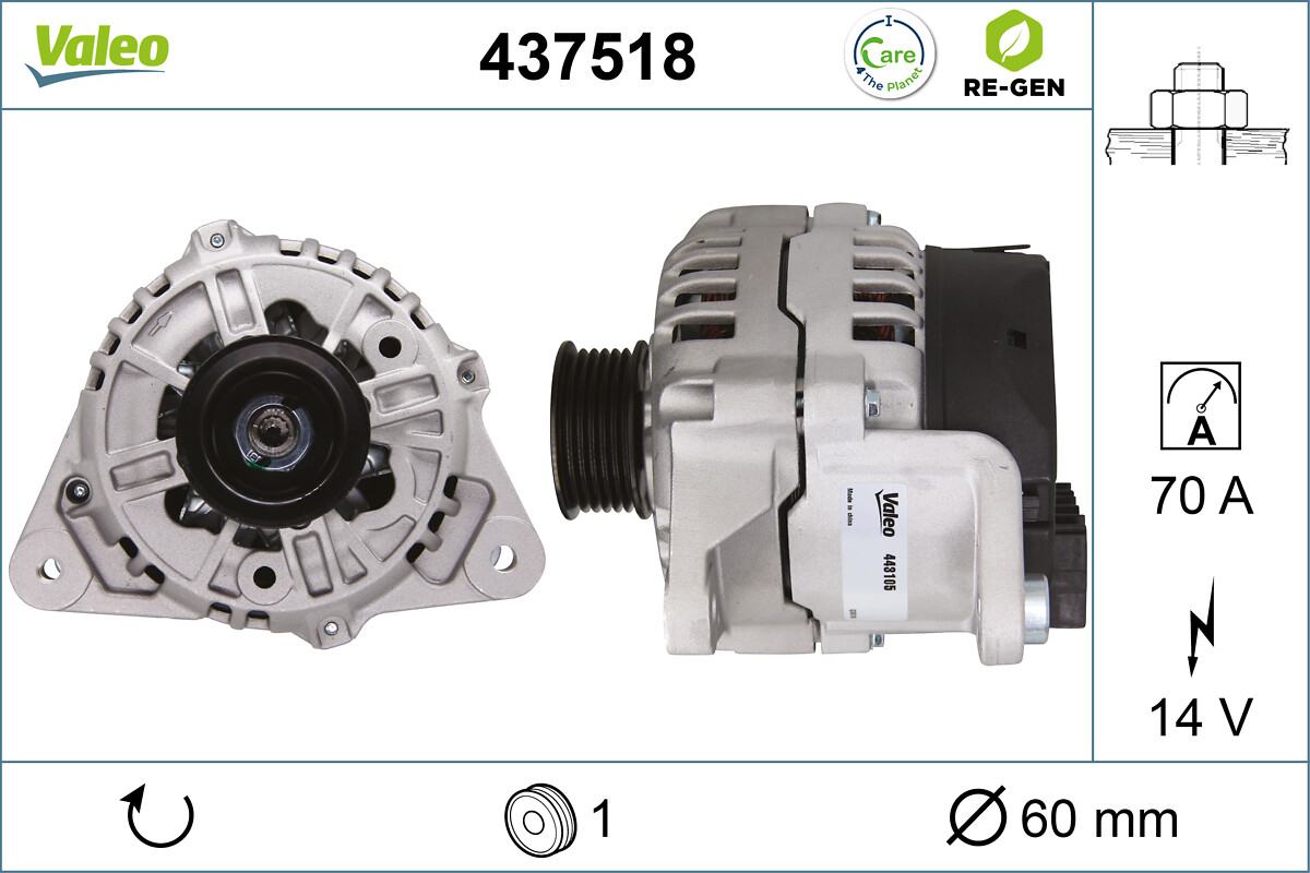 VALEO 437518 Generator
