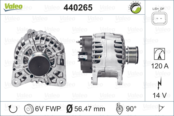 VALEO 440265 Alternatore