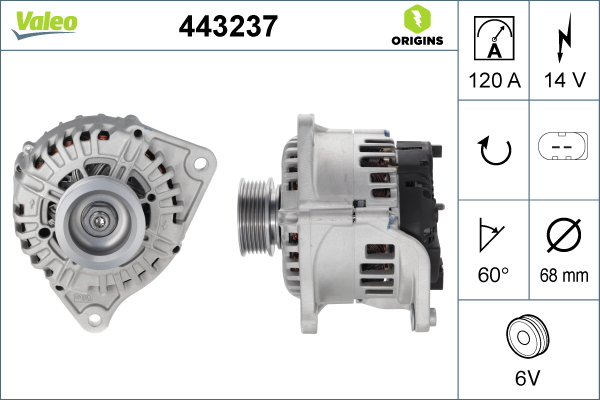 VALEO 443237 VALEO ORIGINS...
