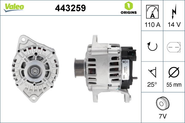 VALEO 443259 VALEO ORIGINS...
