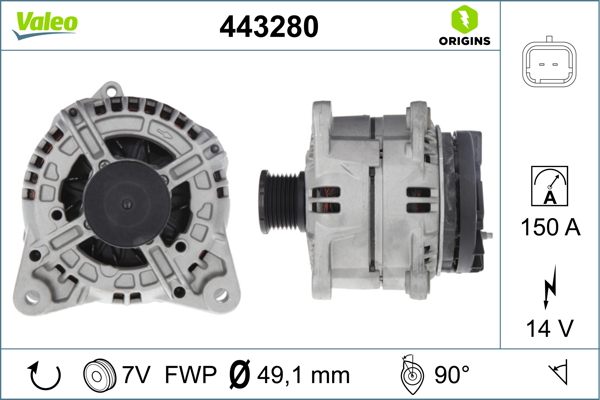 VALEO 443280 Alternatore