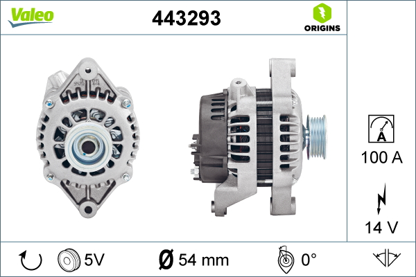 VALEO 443293 Alternatore