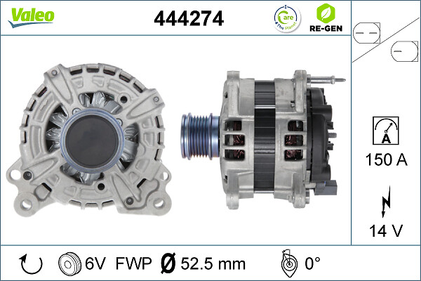 VALEO 444274 Alternatore