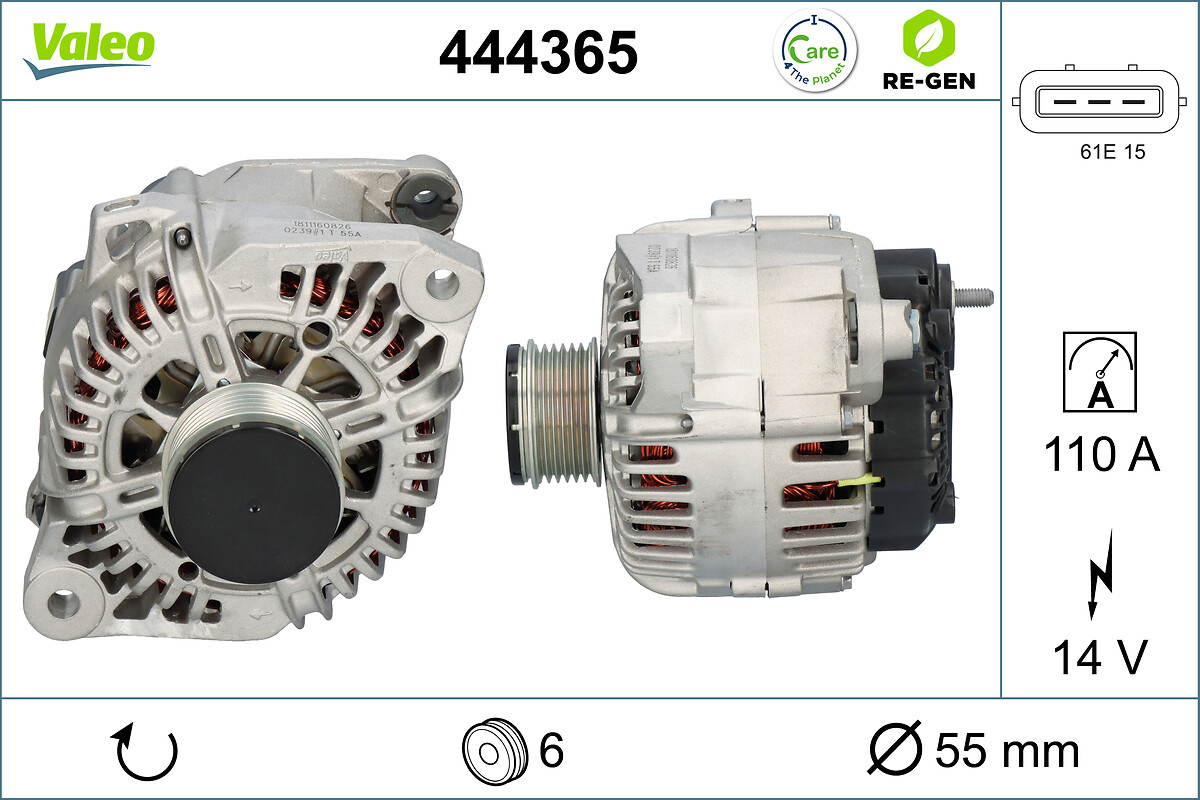 VALEO 444365 Generator