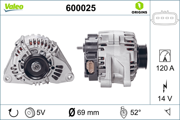 VALEO 600025 Generator