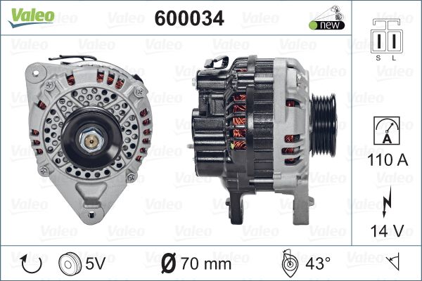 VALEO 600034 Generator