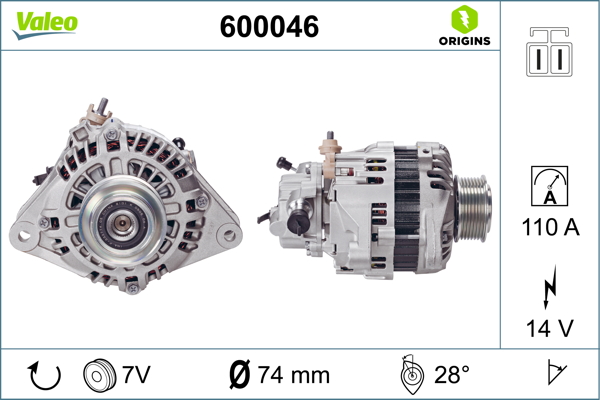 VALEO 600046 Generator